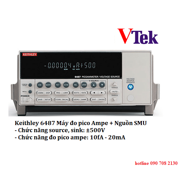 Máy đo Pico Ampere Keithley 6487, 10fA-20mA tektronix keithley vietnam